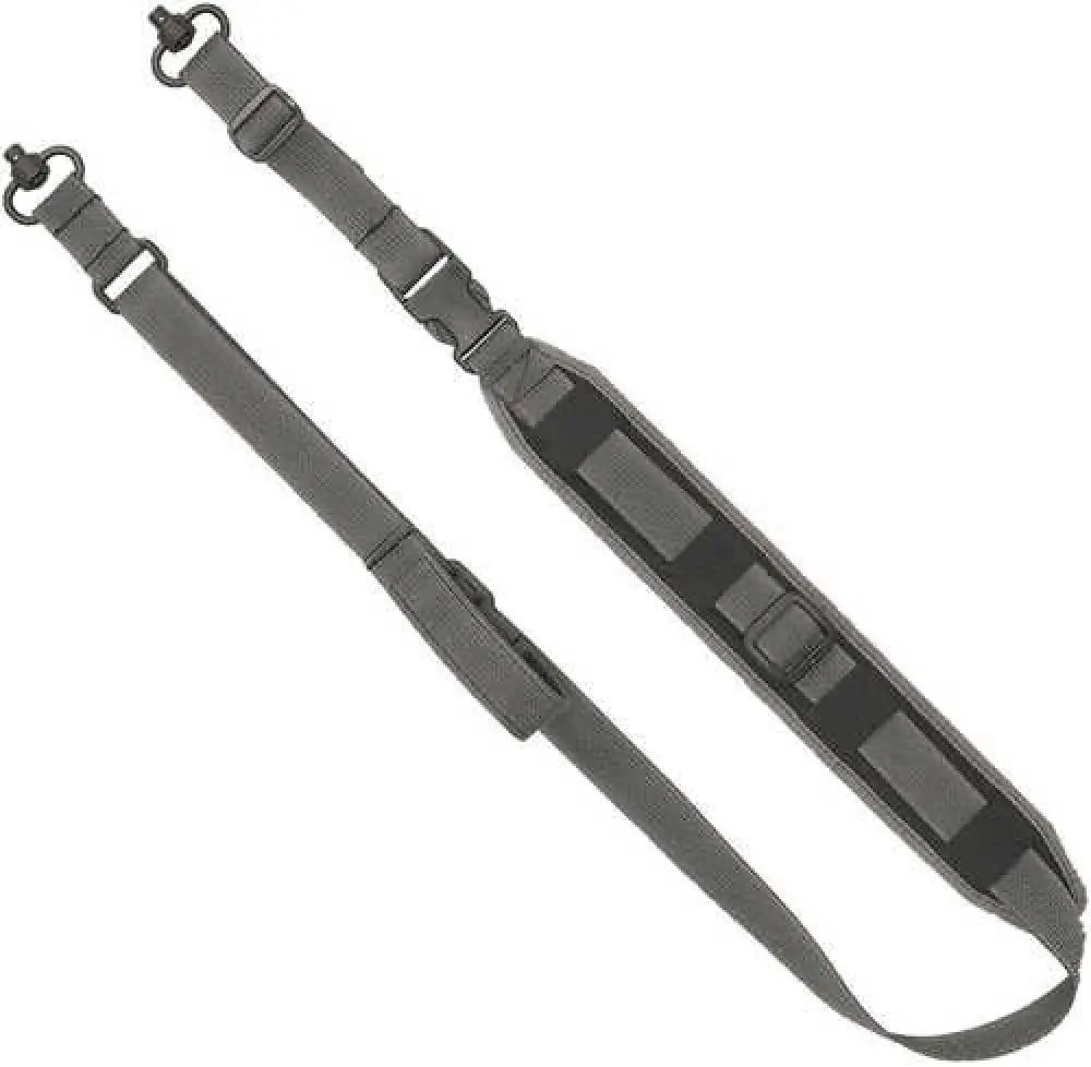 Grovtec us Inc Gtsl128 Qs 2-point Sentinel Sling with Push Button Swivels 2’’ Adjustable Wolf Gray