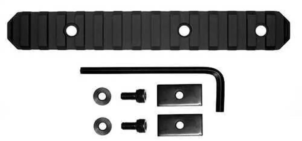Grovtec Usa Inc. Ar Stock Picatinny Rail 6’’ Length 15 Slots Black Md: Gtsw191