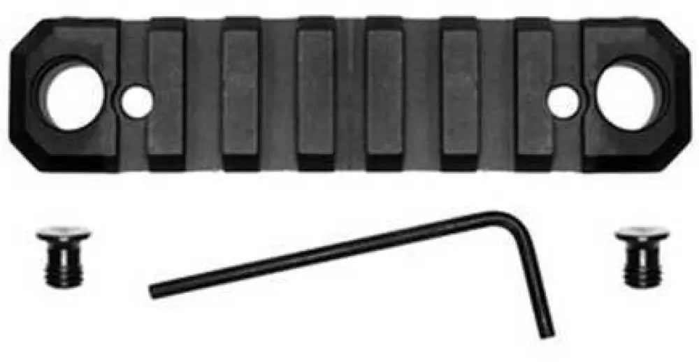 Grovtec Usa Inc. Picatinny Rail with Push Button Base 3.10’’ Length 5 Slots Keymod Black Md: Gtsw231