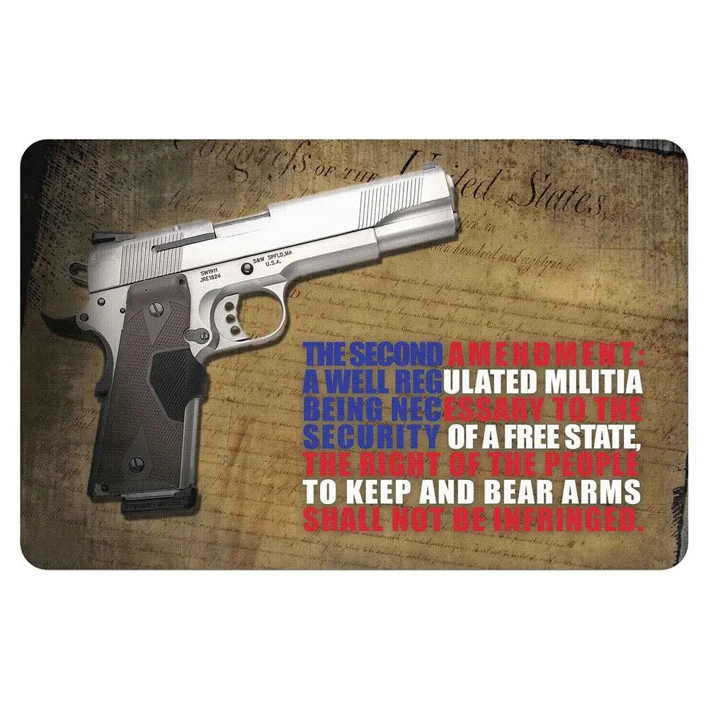 Gsm Cleaning Mats Tekmat 2nd Amendment Handgun Mat 11’’x17’’ Buy at Faith and Freedom Outdoors