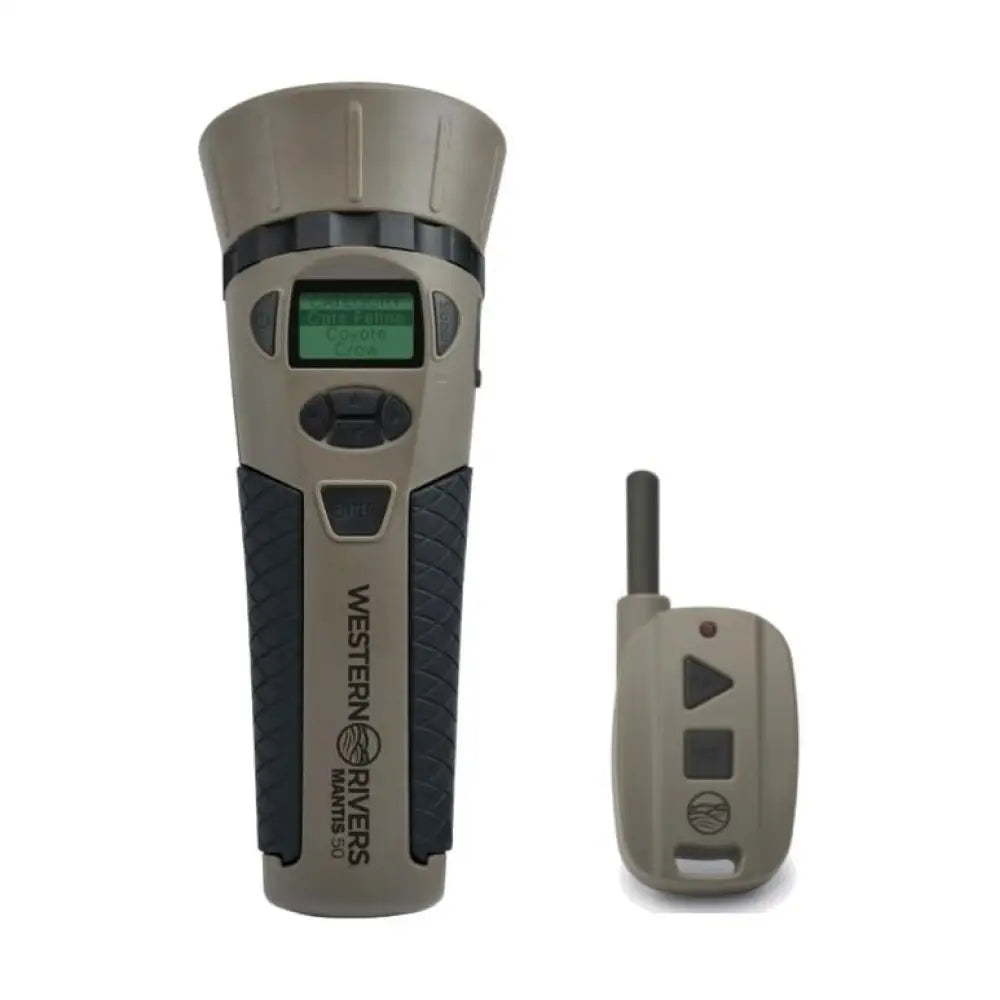Gsm Electronic Game Calls|hunting Hme Western Rivers Mantis 75r Caller with Remote Buy at Faith and Freedom Outdoors