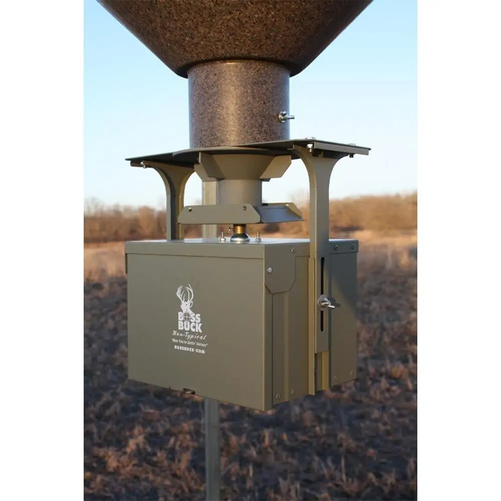 Gsm Feeders Boss Buck Auto Feed Kit Large 12v with Timer Buy at Faith and Freedom Outdoors