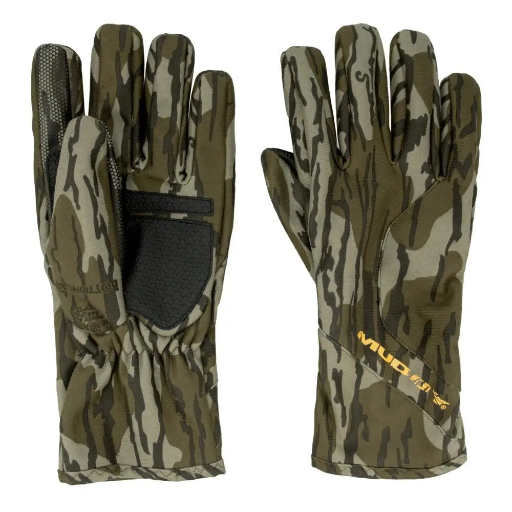Gsm Gloves Muddy Windproof Glove Mossy Oak Bottomland l Buy at Faith and Freedom Outdoors