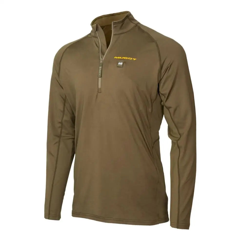 Gsm Jackets Coats & Parkas Muddy Nucleus Heated Quarter Zip Long Sleeve Shirt Brown Clay 2xl Buy at Faith and Freedom