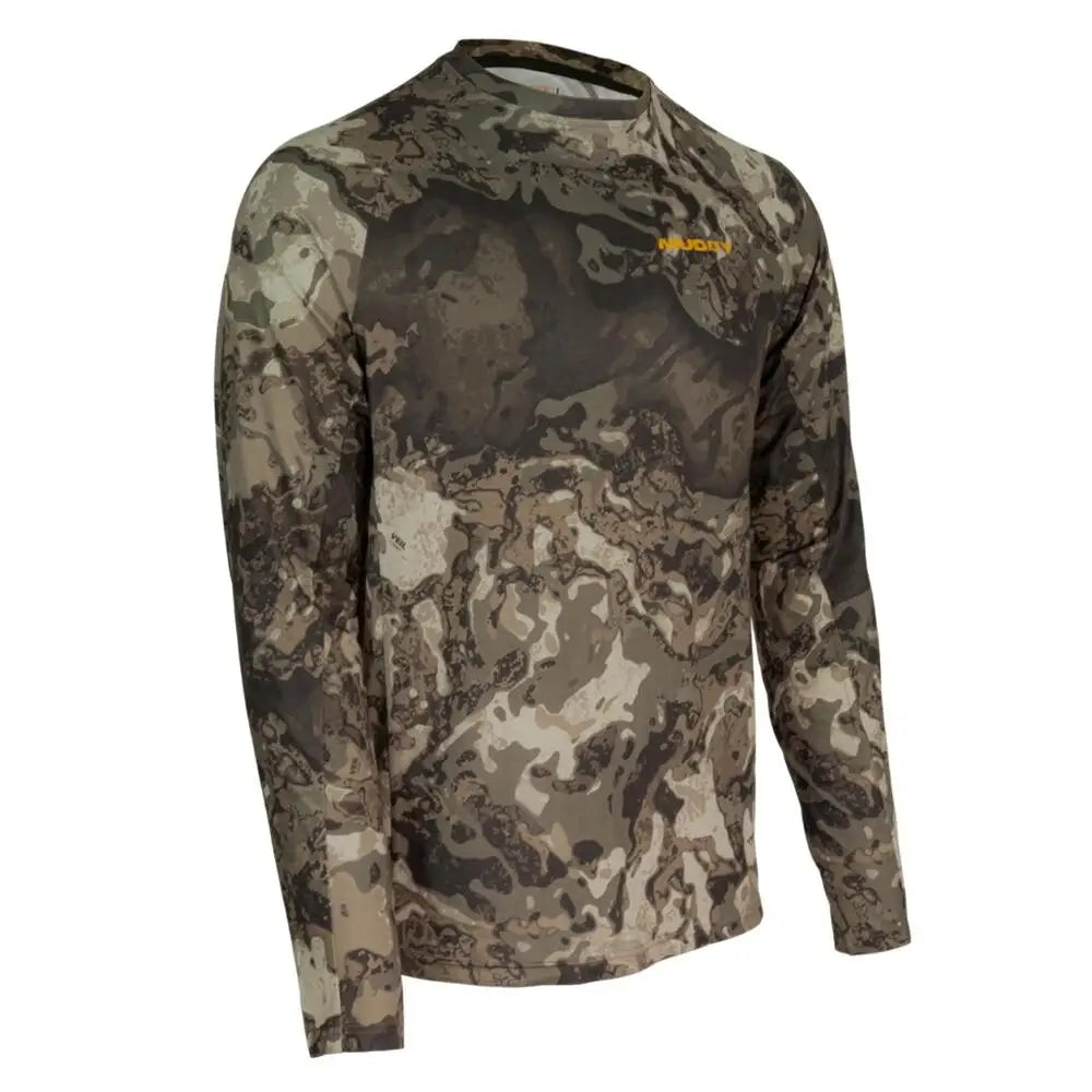 Gsm Long Sleeve Shirts Muddy Base Layer Crew Shirt Veil Canyon Grey l Buy at Faith and Freedom Outdoors