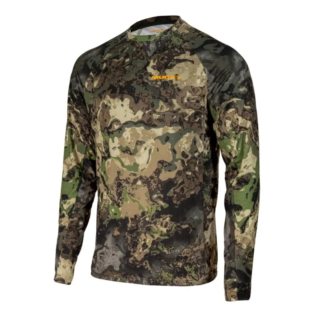 Gsm Long Sleeve Shirts Muddy Base Layer Crew Shirt Veil Canyon Hybrid m Buy at Faith and Freedom Outdoors