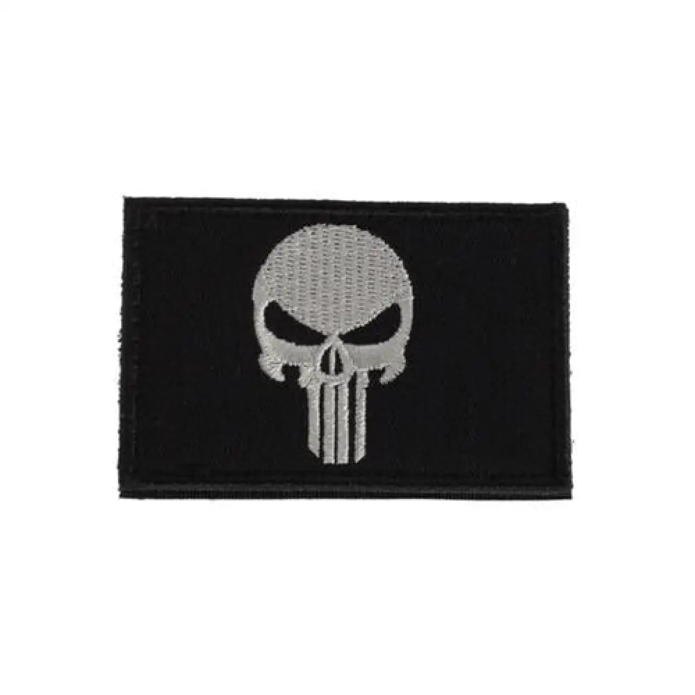 Gsm Packs & Bags Sme Punisher Patch with Adhesive - Black Buy at Faith and Freedom Outdoors