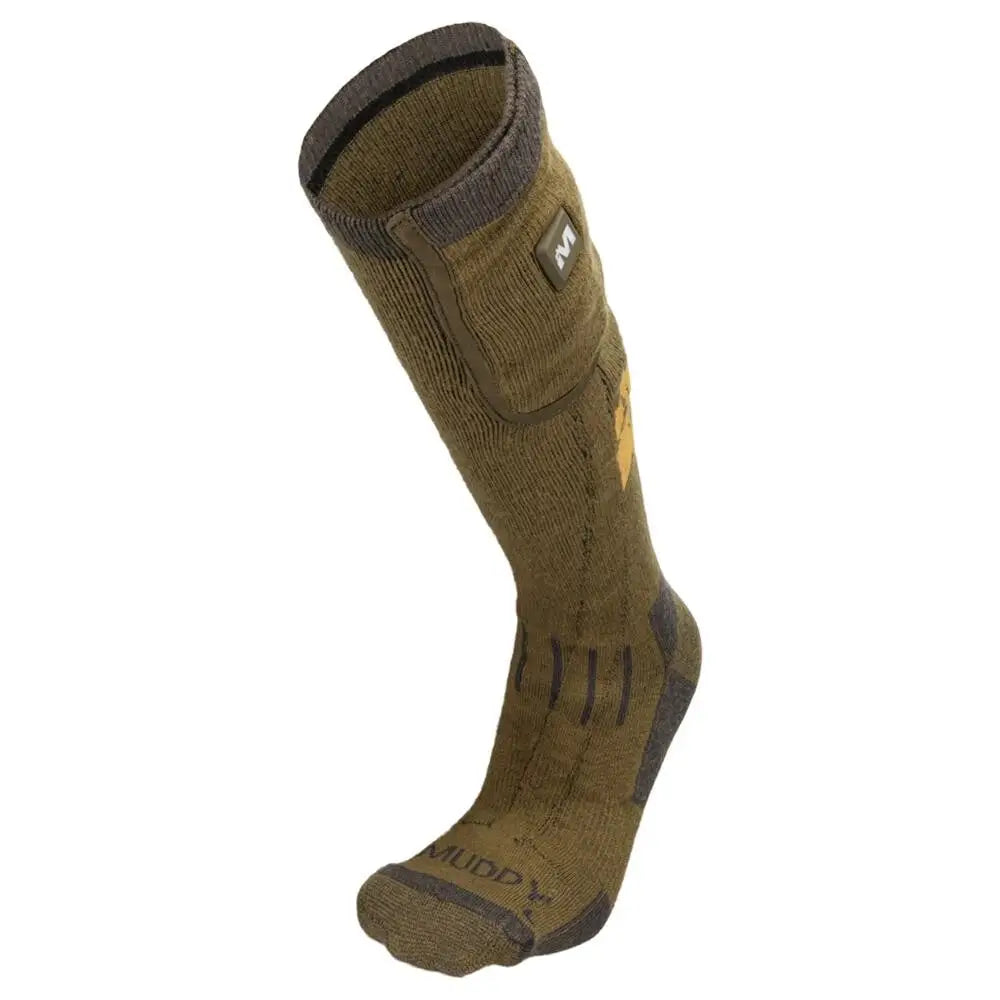 Gsm Socks Muddy Nucleus Heated Brown Clay L/xl Buy at Faith and Freedom Outdoors