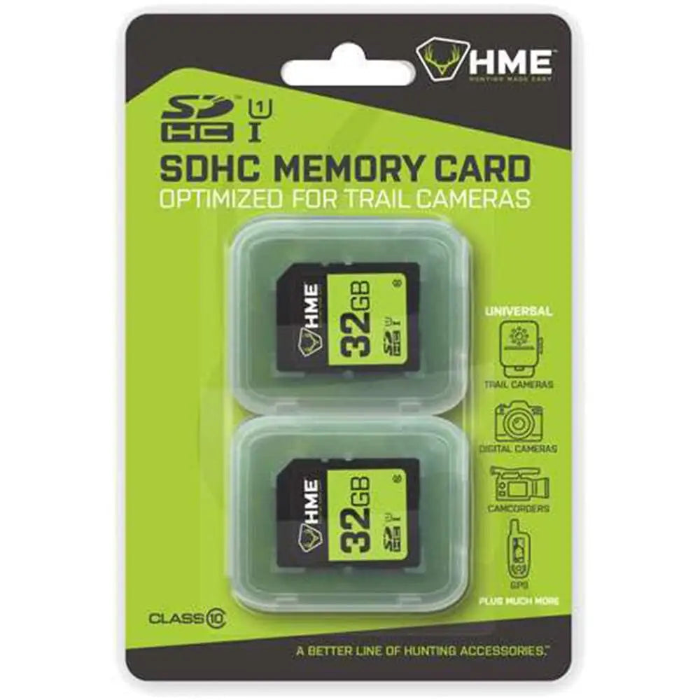 Gsm Trail Camera Accessories Hme 32gb Sdhc Memory Card 2/ct Buy at Faith and Freedom Outdoors