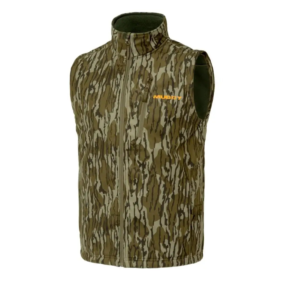 Gsm Vests Muddy Trx Softshell Vest Mossy Oak Bottomland Xl Buy at Faith and Freedom Outdoors