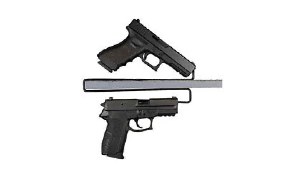 Gss Over Under Handgun Hangers 2pk Buy at Faith and Freedom Outdoors - Storage - Handgun Hangers