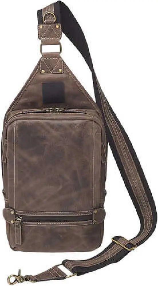 Gun Toten Mamas / Kingport Gtmczy108 Sling Backpack Leather Brown Includes Standard Holster