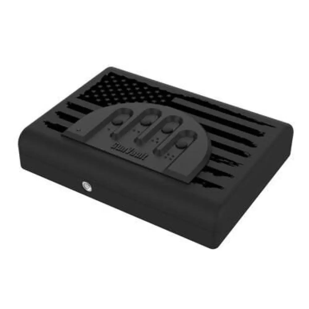 Gunvault Gun Safes & Cabinets Microvault Usa Flag Edition Combination Safe Buy at Faith and Freedom Outdoors