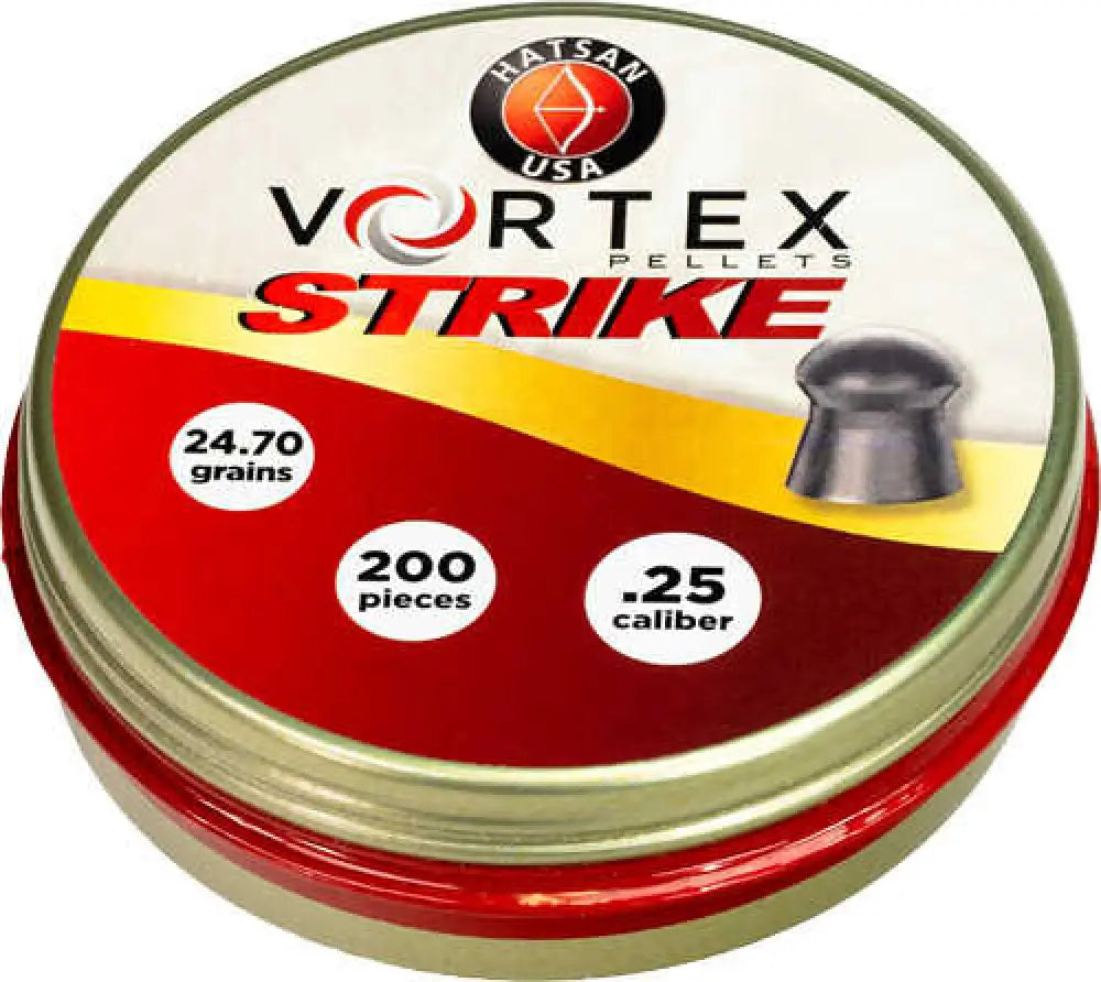 Hatsan Vortex Strike Pellets.25 24.70gr 200 Per Tin - Ha90642
