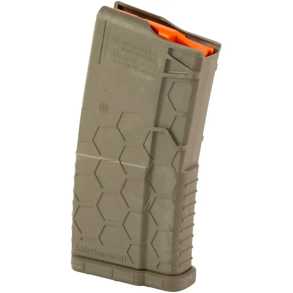 Hexmag Rifle Magazines Sentry Hexmag Ar-15/m4/m16 Shorty Magazine Fde with Orange Follower 223/5.56x45mm 20/rd Buy