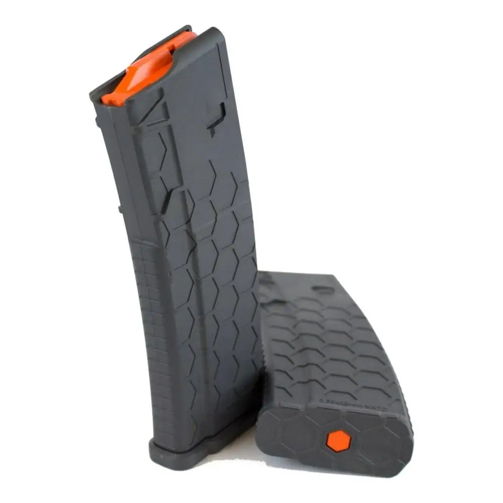 Hexmag Rifle Magazines Sentry Hexmag Series 2 Ar-15/m4/m16 Magazine Grey with Orange Follower 223/5.56x45mm 30 Round