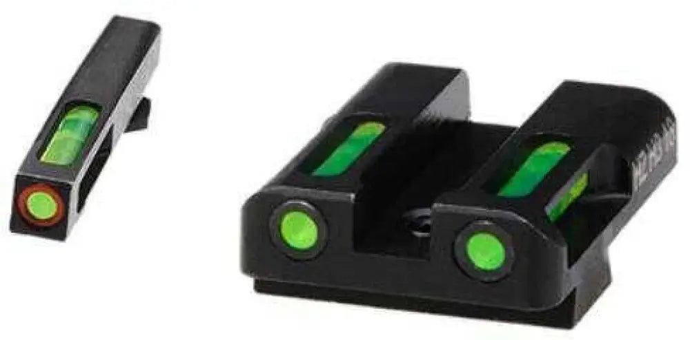 Hi-viz Litewave H3 Tritium/litepipe Night Sights Fits Glk 9/40sw/357sig Green Front W/orange Ring Rear Gln52 - Gln525