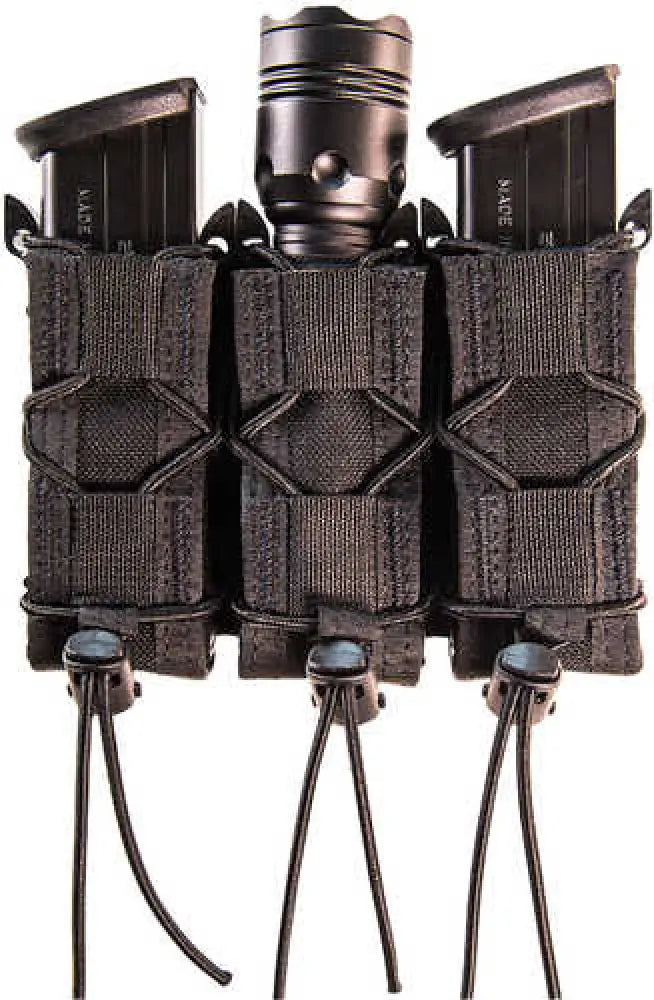 High Speed Gear 11pt03bk Taco Molle Triple Pistol Cordura/polymer Black - 11pt03bk