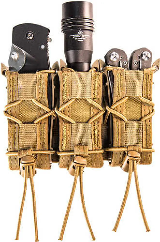High Speed Gear 11pt03cb Taco Molle Triple Pistol Cordura/polymer Coyote Brown - 11pt03cb