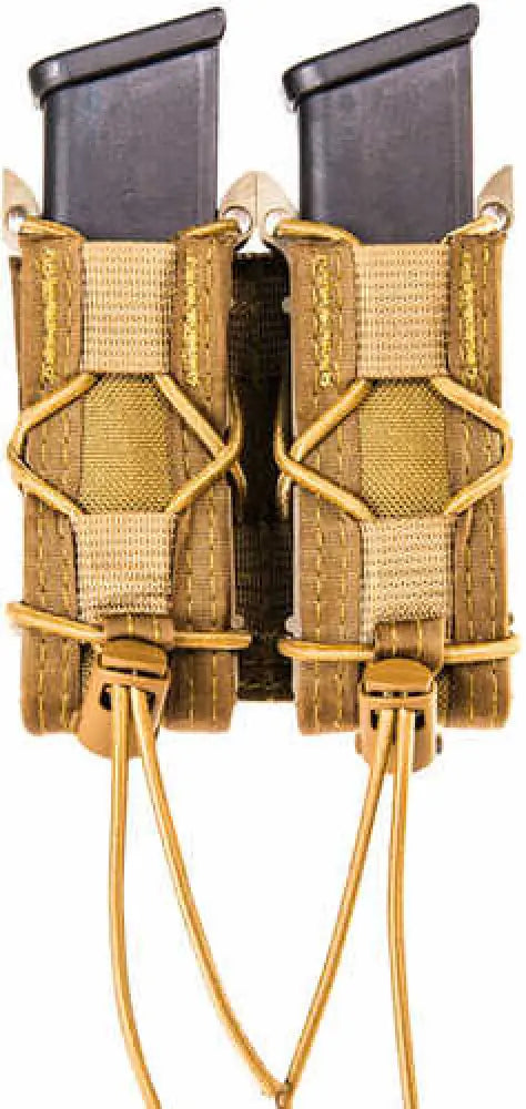 High Speed Gear 13pt12cb Taco Double Pistol Adjustable Belt Mount Cordura/polymer Coyote Brown - 13pt12cb