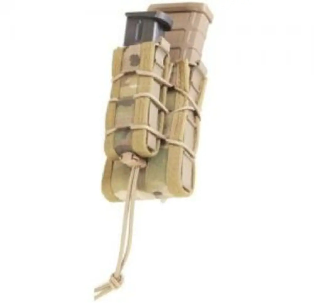 High Speed Gear Taco Molle Double Decker Modular Rifle/pistol Mag Pouch Multicam Nylon W/polymer Divider - 11dd00mc