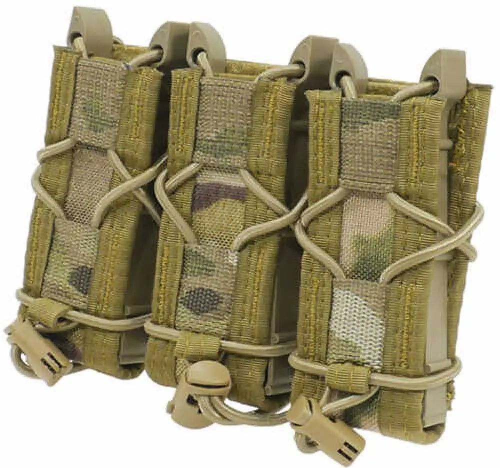 High Speed Gear Taco Molle Triple Pistol Magazine Pouch Multicam Nylon W/polymer Divider - 11pt03mc