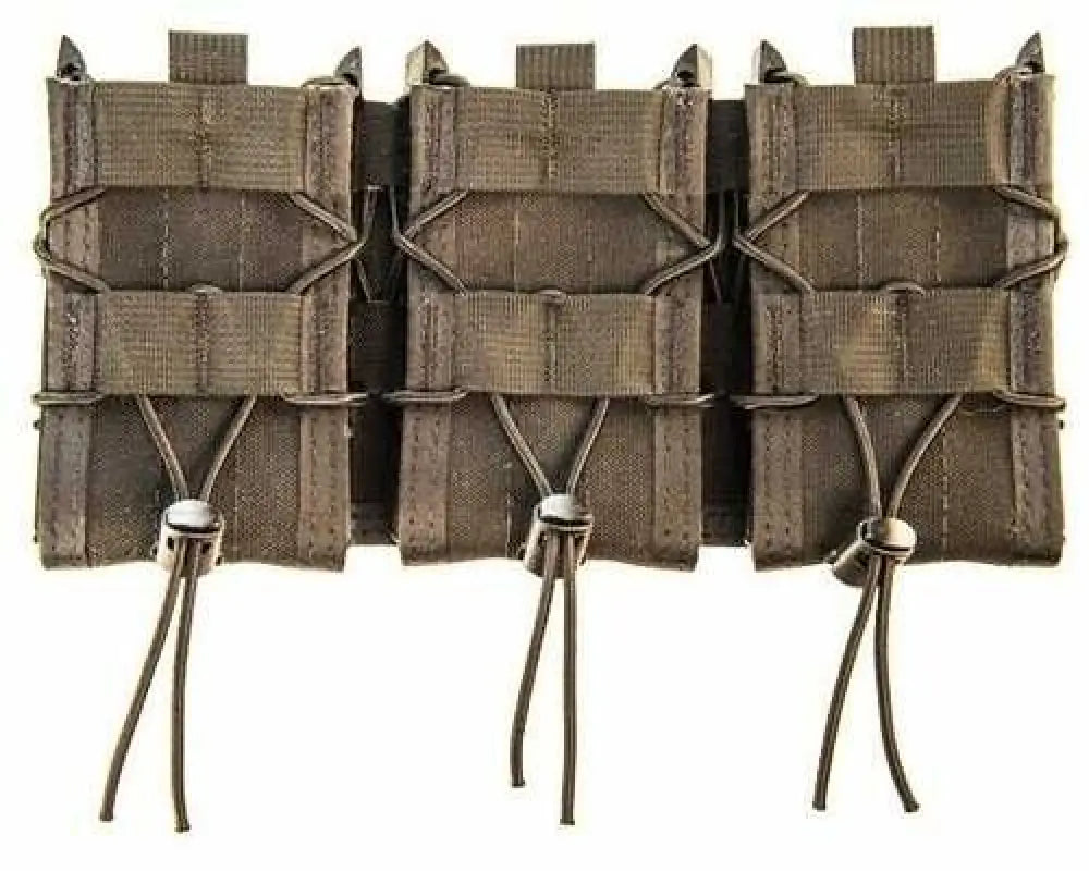 High Speed Gear Triple Taco Shingle Mag Pouch Black Nylon W/polymer Divider Holds 3 Rifle Mags - 45ta00bk