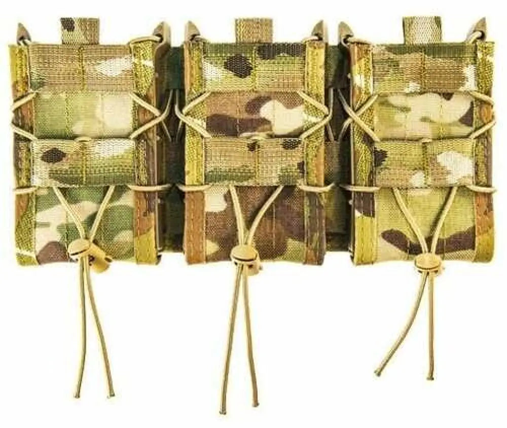 High Speed Gear Triple Taco Shingle Mag Pouch Multicam Nylon W/polymer Divider Holds 3 Rifle Mags - 45ta00mc