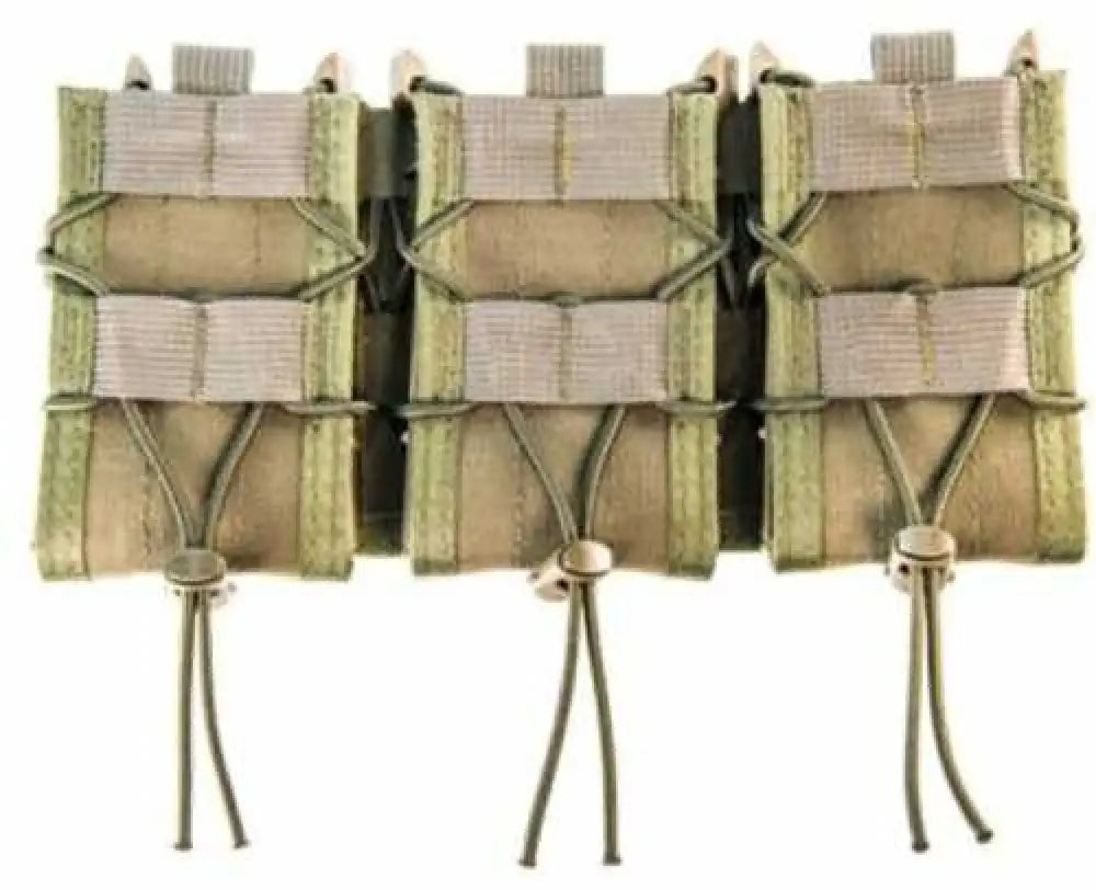 High Speed Gear Triple Taco Shingle Mag Pouch Od Green Nylon W/polymer Divider Holds 3 Rifle Mags - 45ta00od
