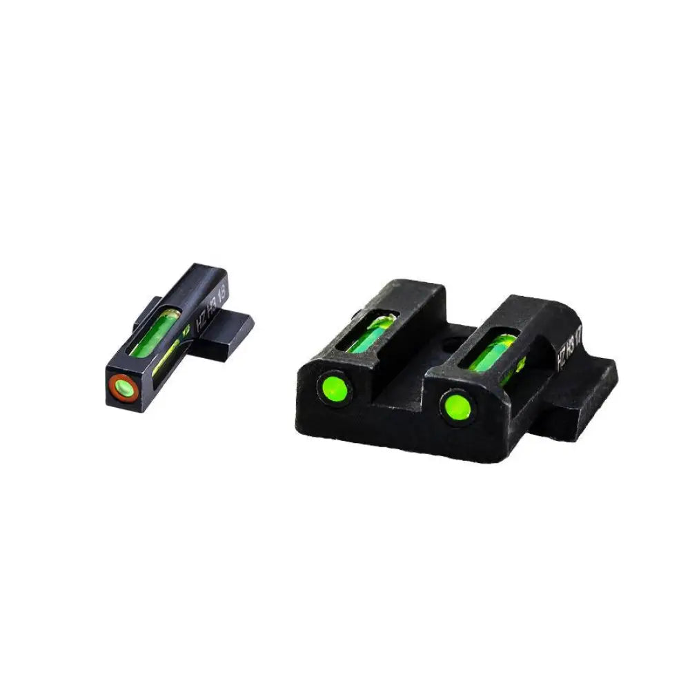 Hiviz Fiber Optic Sights Hiviz Litewave H3 Sight Green Litepipe/orange Front Ring Fits S&w Shield Models Buy at Faith