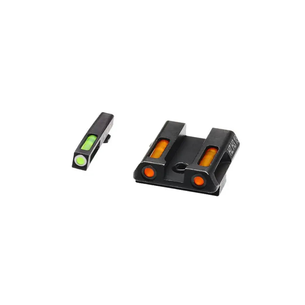 Hiviz Fiber Optic Sights Hiviz Litewave H3 Sight Orange/green Litepipe/white Front Ring Fits Glock Models 42 and 43 43x