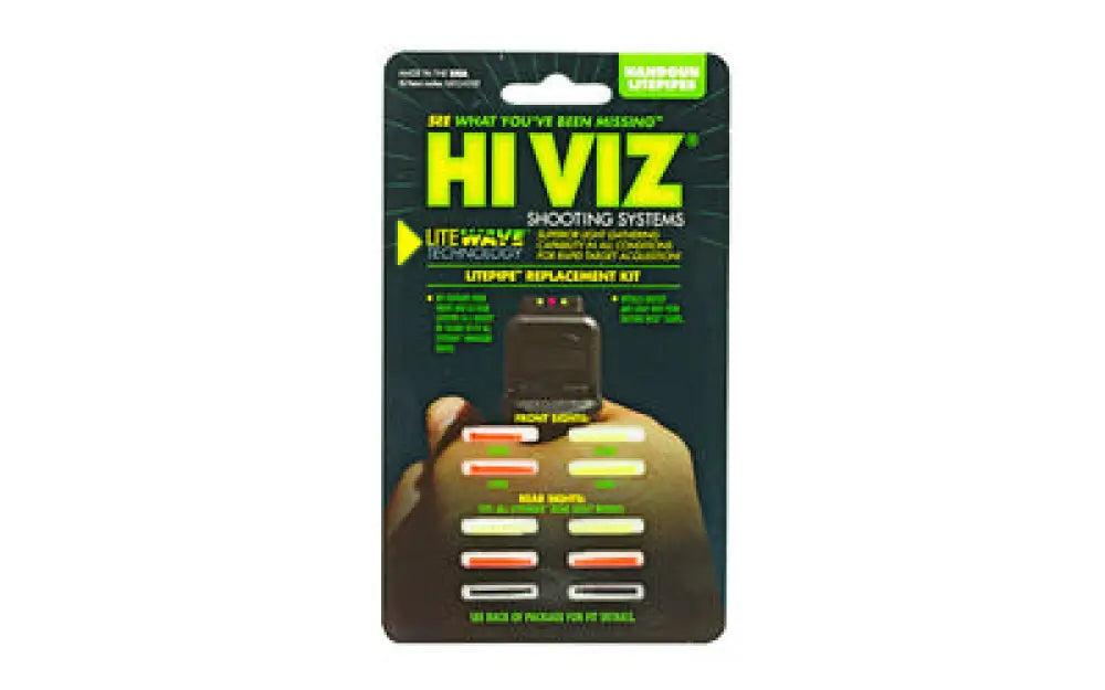 Hiviz Litewave Hndgn Rplcmt Pipe Set Buy at Faith and Freedom Outdoors - Handgun Sights - Sight