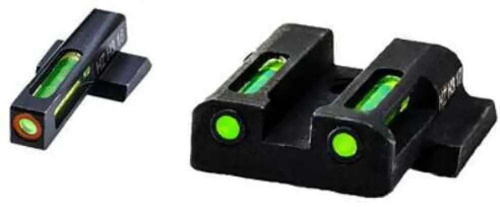 Hiviz Mpsn521 Litewave H3 Front and Rear Sight S&w M&p Shield 94045 Green W/red Outline Black