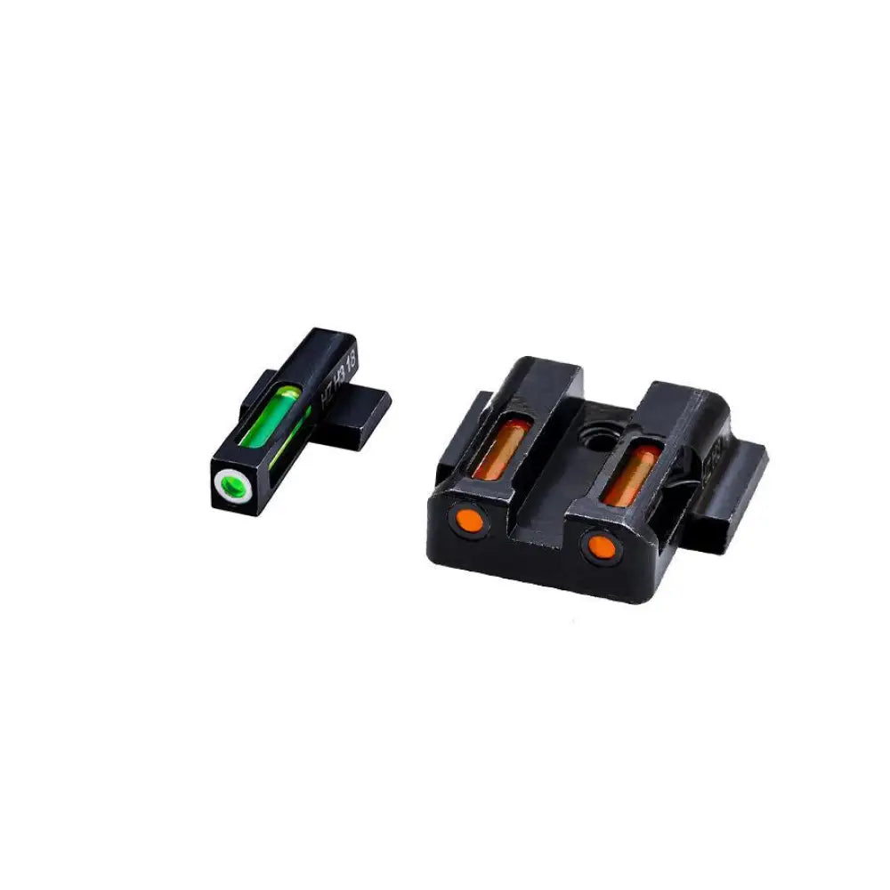 Hiviz Optics|fiber Optic Sights Hiviz Litewave H3 Sight Orange/green Litepipe/white Front Ring Fits S&w Shield Models