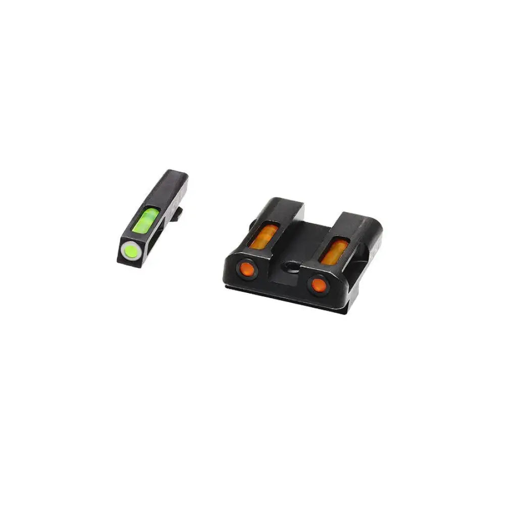 Hiviz Optics|fiber Optic Sights Hiviz Litewave H3 Sight Orange/green Litepipes with White Front Ring Glock Models