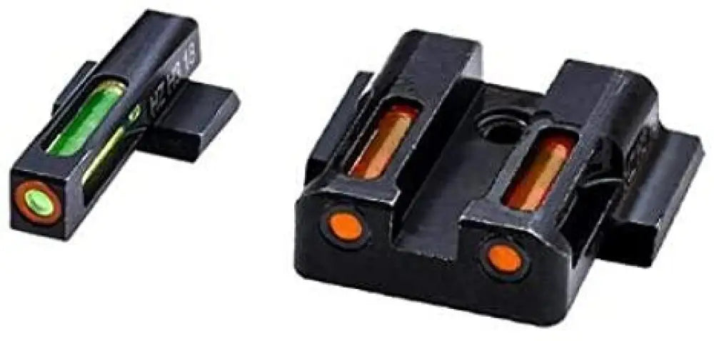 Hiviz Optics|fiber Optic Sights Hiviz Litewave H3 Sight Orange/green Litepipe/orange Front Ring Fits S&w Shield Models