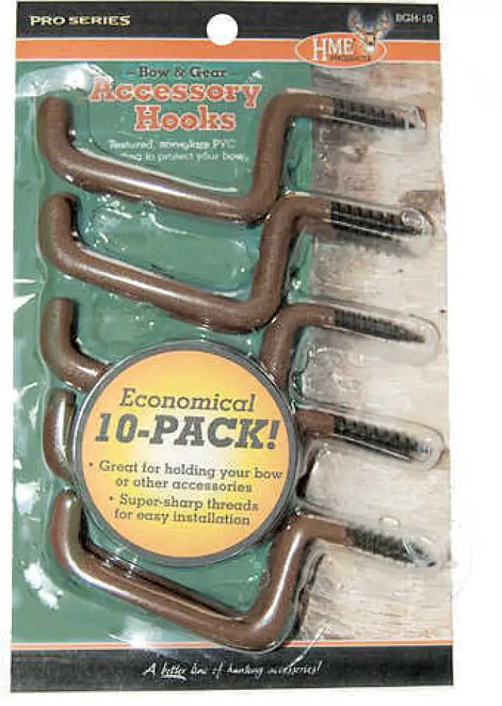 Hme Products Hme Bow & Gear Holder 10/pk. 54585