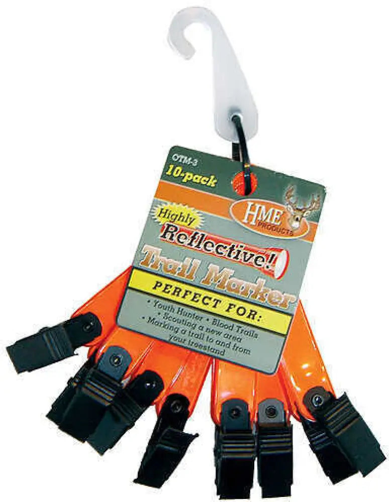 Hme Products Hme Reflective Trail Markers Vinyl Metal Clip 10/pk. 54581