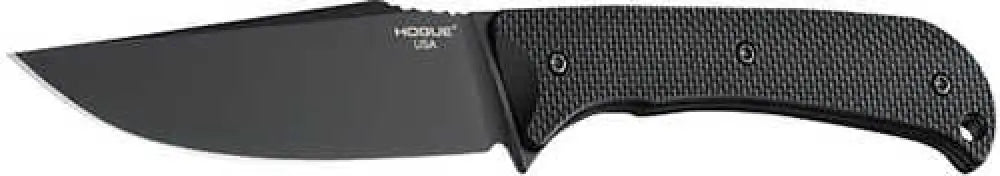 Hogue 35854 Extrak Xl 3.90’’ Fixed Clip Point Plain Black Cerakote Cpm M4 Tool Steel Blade Textured G10 Scales Han