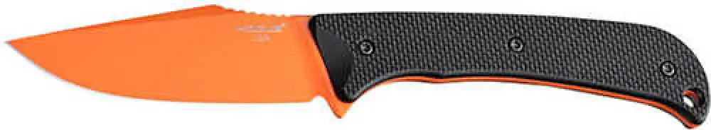 Hogue 35864 Extrak 3.30’’ Fixed Clip Point Plain Blaze Orange Cerakote Cpm M4 Tool Steel Blade Black Textured G10 Scales