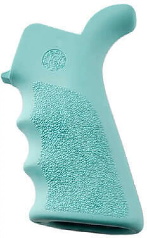 Hogue Ar-15/m-16 Rubber Grip Beavertail with Finger Grooves Aqua - 13024
