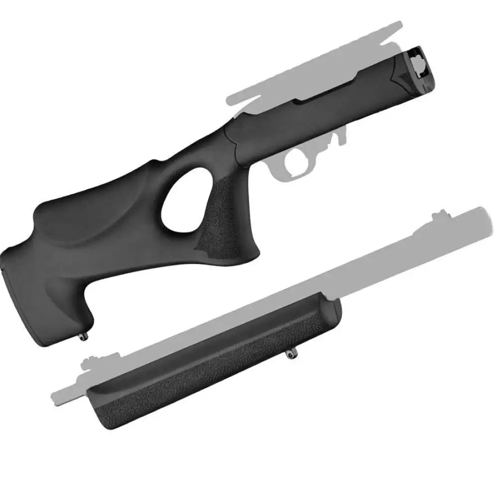 Hogue Chassis & Stocks 10-22 Tactical Thumbhole Stock.920 Barrel Channel Black Overmolded Rubber Buy at Faith