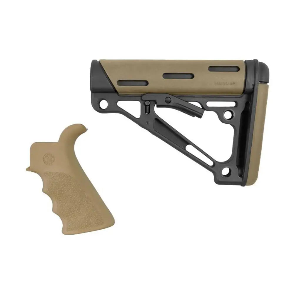 Hogue Chassis & Stocks Ar-15/m16 Kit Overmolded Beavertail Grip Collapsible Mil-spec Buffer Tube Buttstock Fde Buy