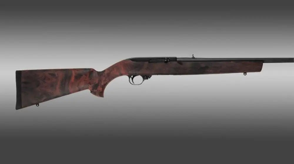Hogue Chassis & Stocks Ruger 10-22.920’’ Barrel Red Lava Rubber Overmolded Stock Buy at Faith and Freedom Outdoors