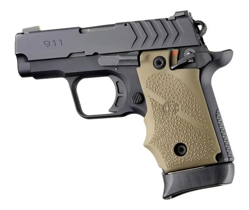 Hogue Grips Ambi Safety Rubber Grip for Springfield Armory 911- Fde Buy at Faith and Freedom Outdoors
