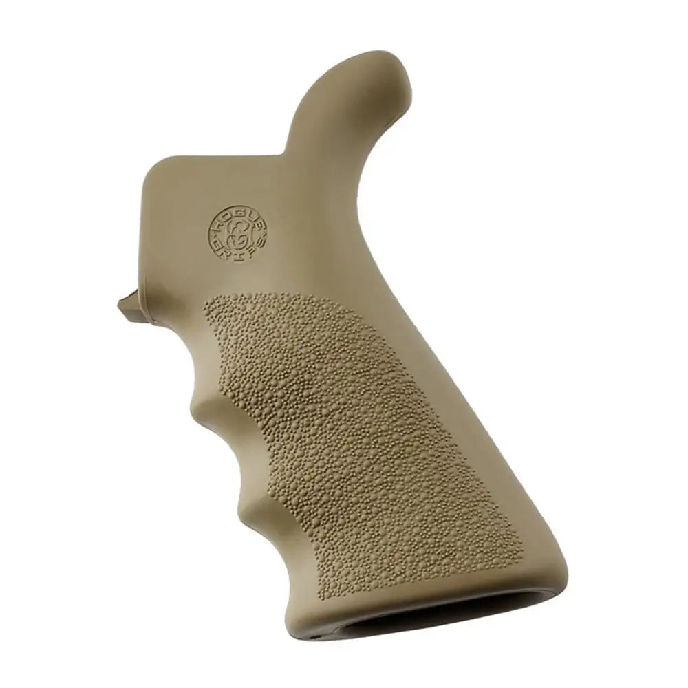 Hogue Grips Ar-15/m-16 Rubber Beavertail Grip with Finger Grooves - Desert Tan Buy at Faith and Freedom Outdoors