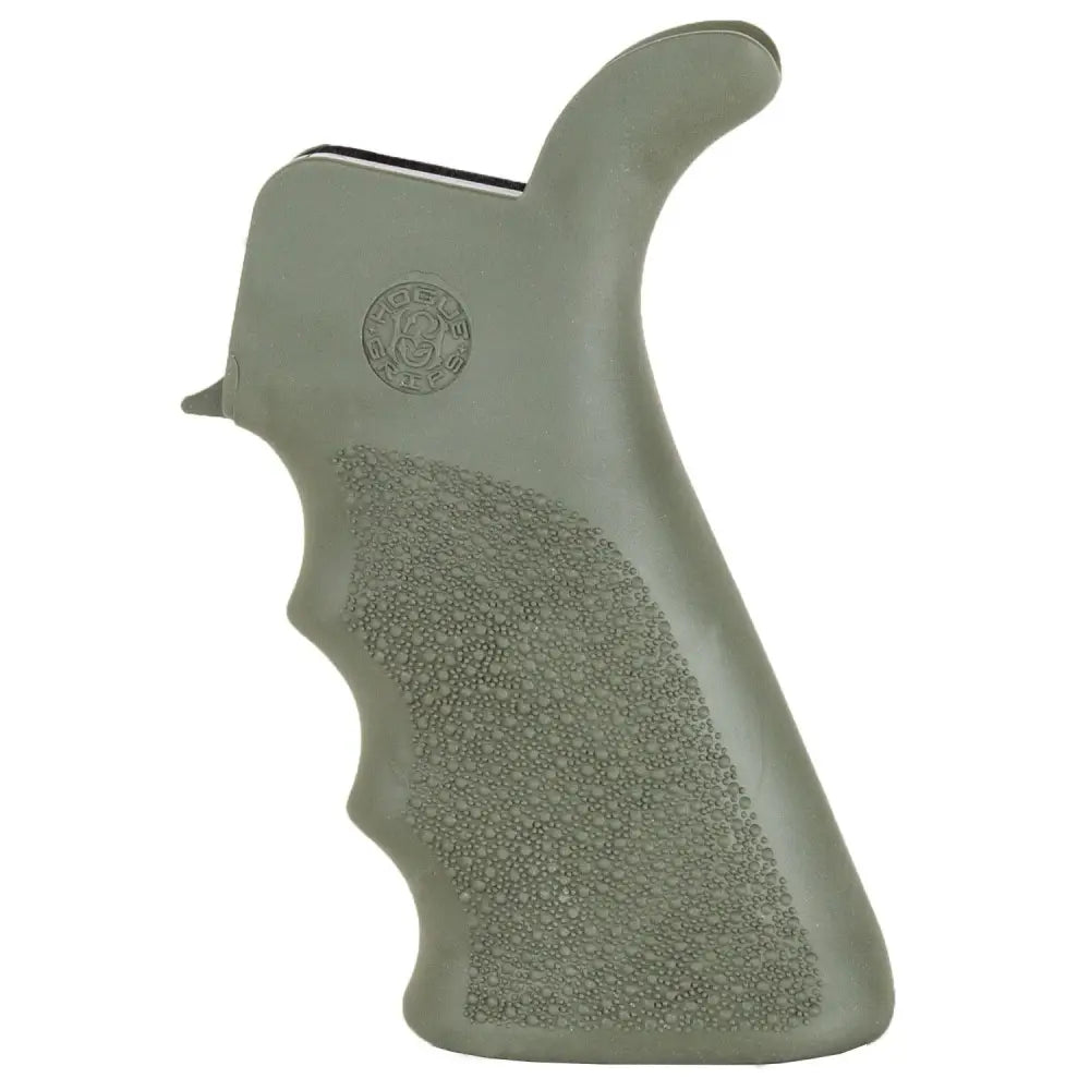 Hogue Grips Ar-15/m-16 Rubber Beavertail Grip with Finger Grooves-od Green Buy at Faith and Freedom Outdoors
