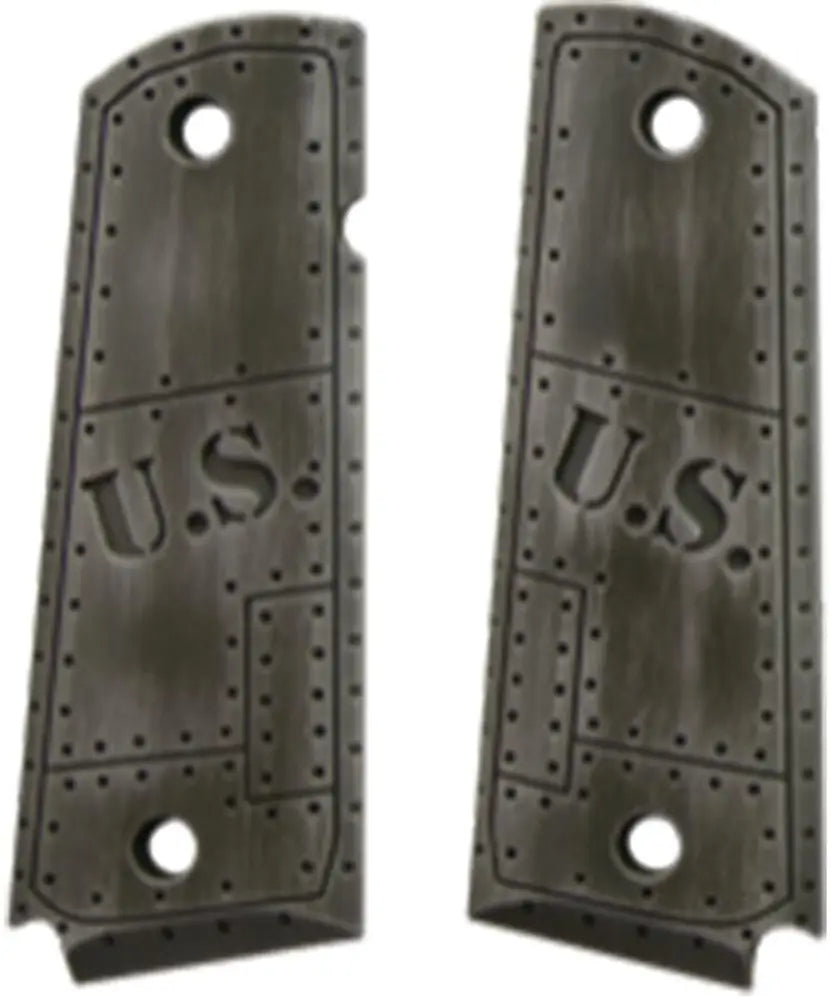 Hogue Grips Govt. Model Aluminum - 1911 U.s. Green Distressed Grip Buy at Faith and Freedom Outdoors