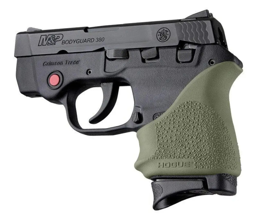 Hogue Grips Handall Beaver Grip Sleeve S&w Bodyguard 380/taurus Tcp & Spectrum Od Gn Buy at Faith and Freedom Outdoors