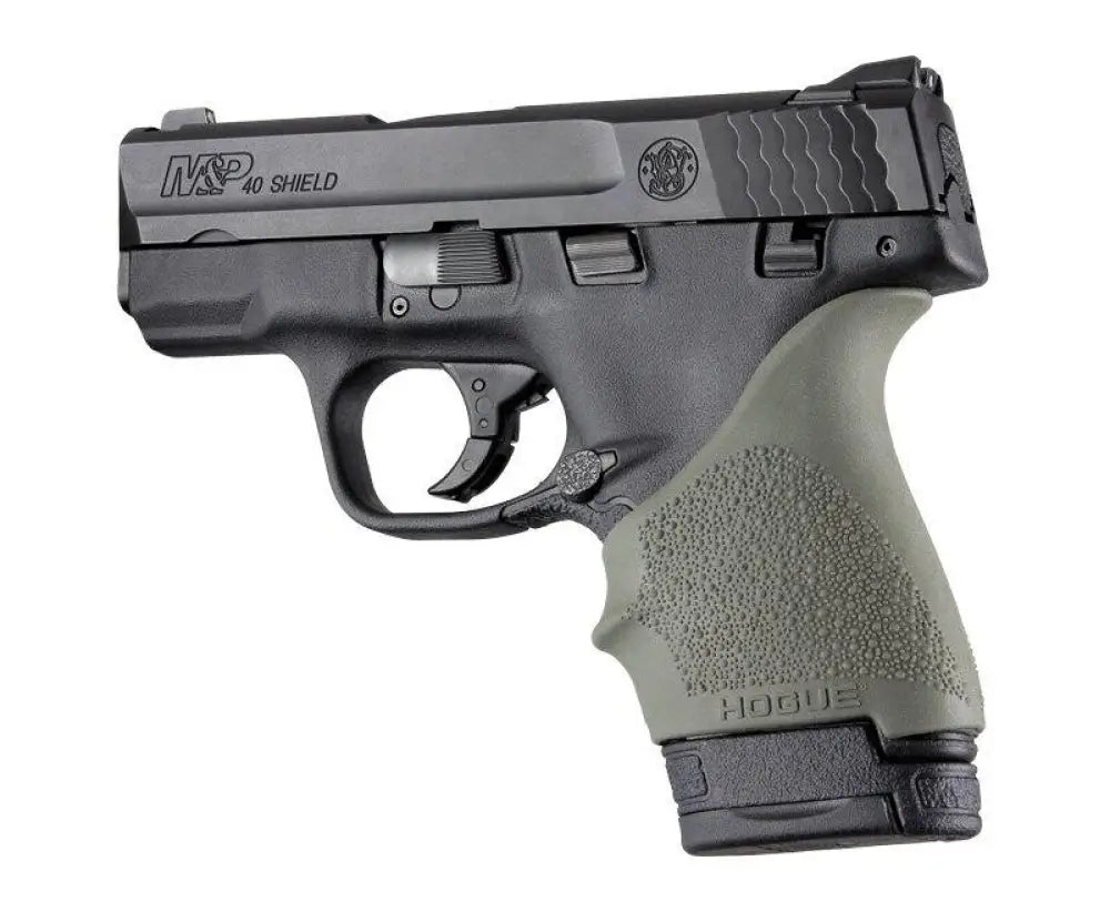 Hogue Grips Handall Beaver Tail Grip Sleeve S&w M&p Shield Ruger Lc9 Glock 26/27 Od g Buy at Faith and Freedom Outdoors